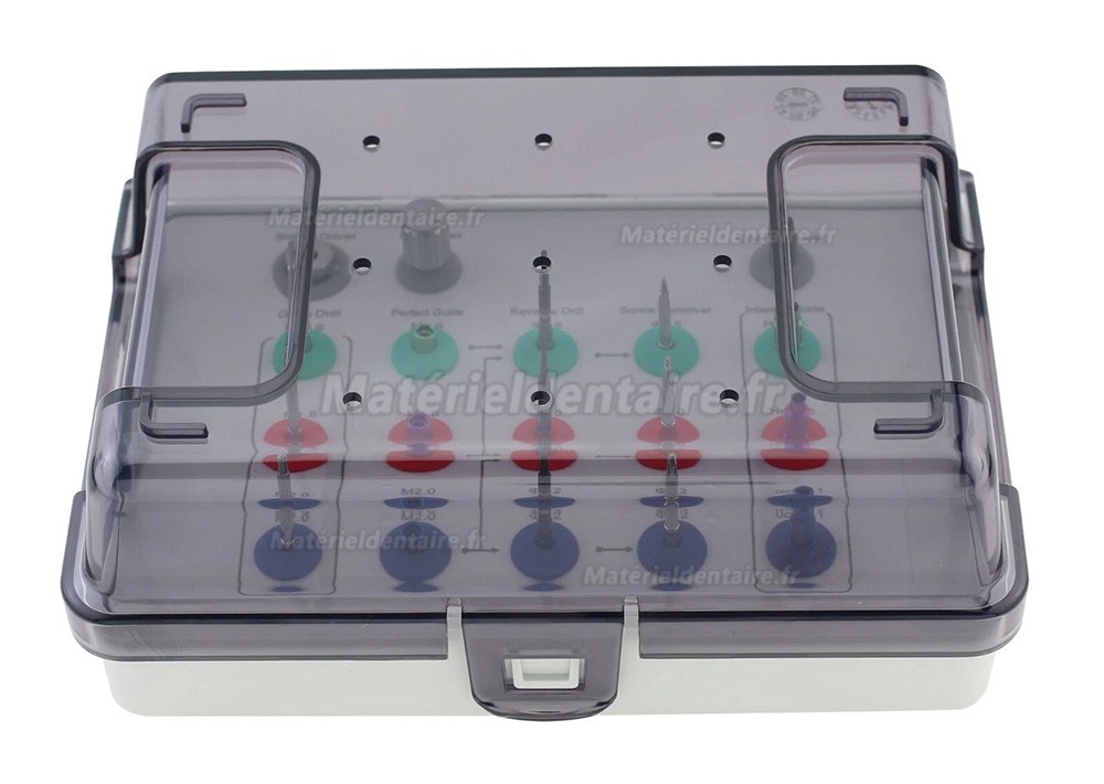Kit universel d'extraction de vis cassées d'implant compatible avec l'outil de réparation Neobiotech SR